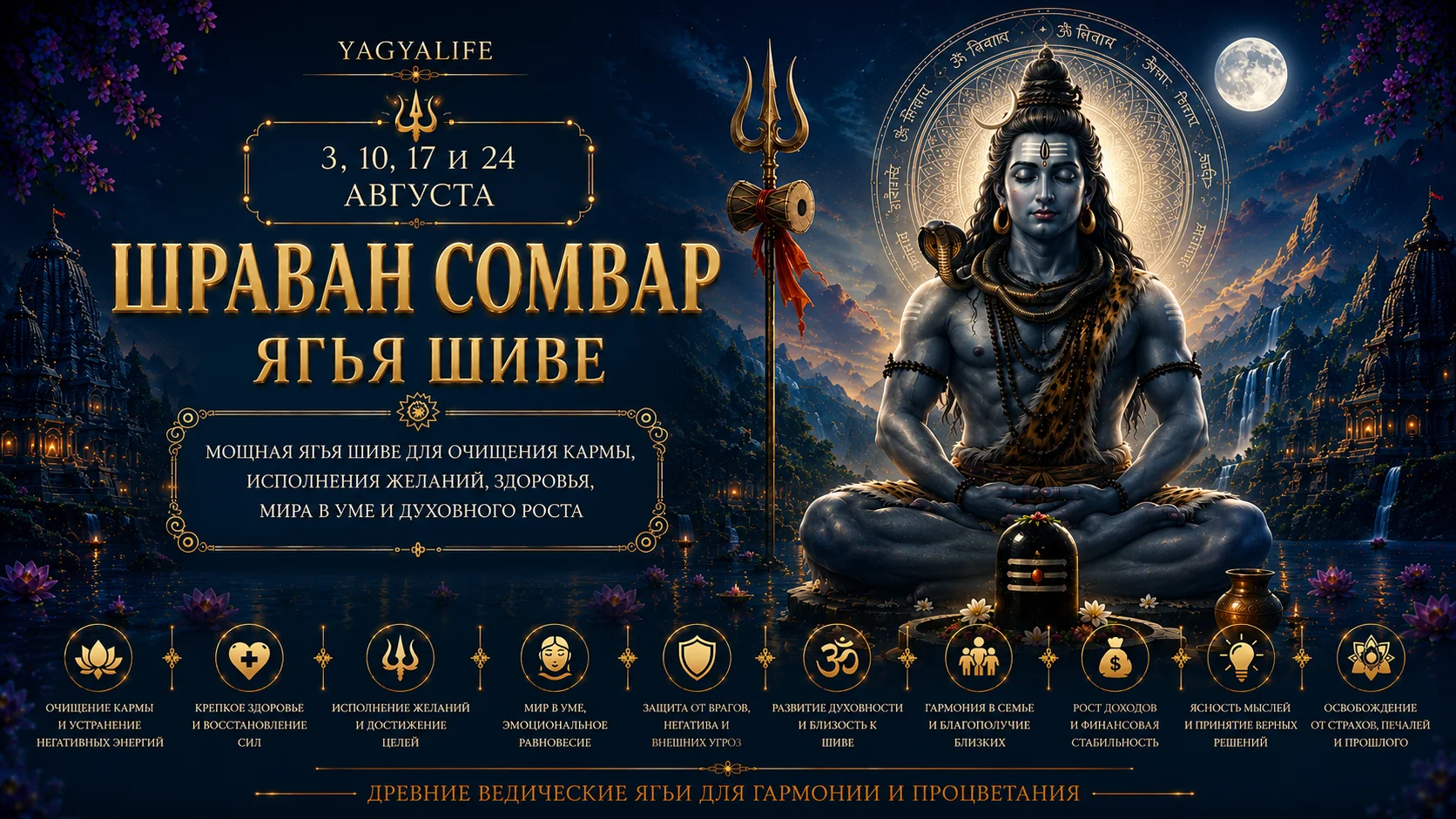 Ягья Шиве Шраван Сомвар 2026